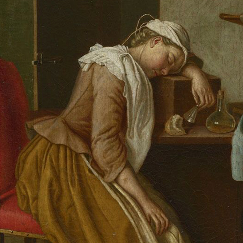 1765, Peter Jacob Horemans - Sleeping girl