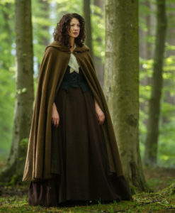 Outlander . Season 1 . Claires long brown cape