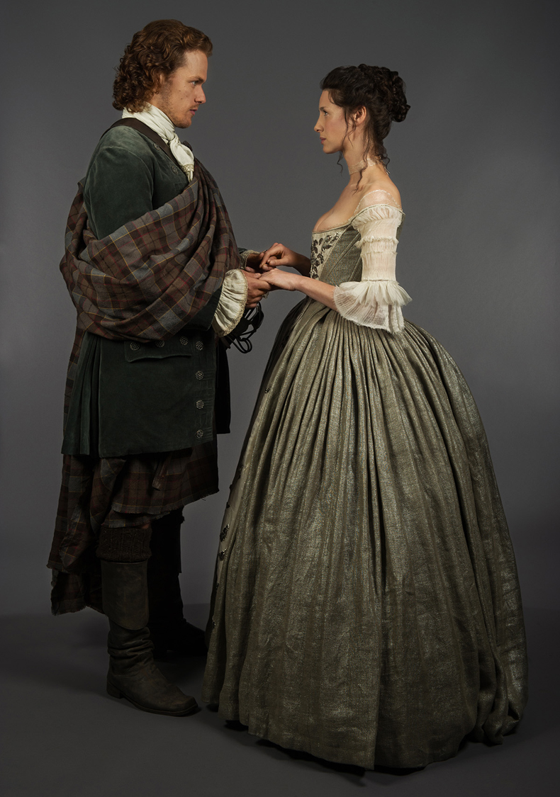 Outlander . Season 1 . Claires weddingdress