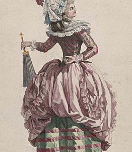 1785 Robe à la polonaise, Gallerie des Modes